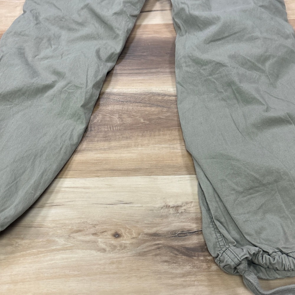 Hollister Parachute Pants Men Small Baggy Gorpcore Cotton Relaxed Olive Green - Picture 9 of 9
